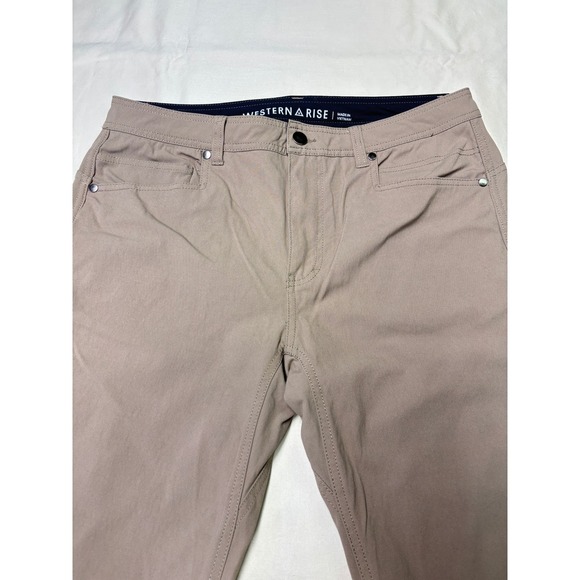 Western Rise Diversion Pants Mens 33x30 Tan Khaki Nylon Spandex - Picture 2 of 14